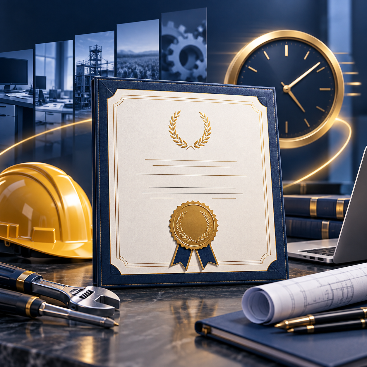 Diploma representando reconhecimento da experiência profissional