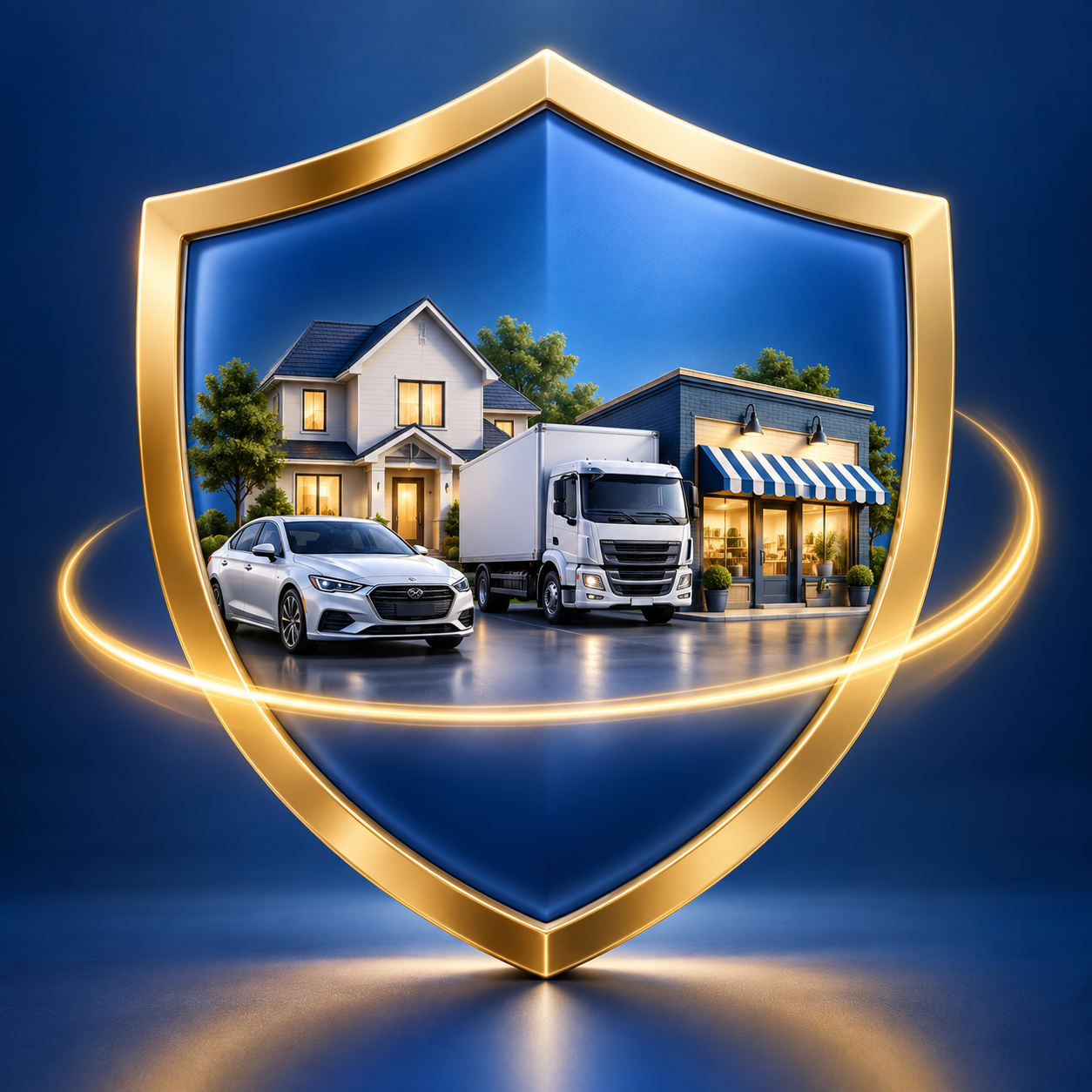 Proteção por seguros para veículos, imóveis, transportes e empresas
